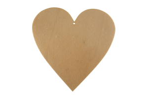 Wooden decoration Heart 20x20  10pcs