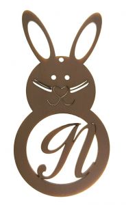 Easter Rabbit Letter N