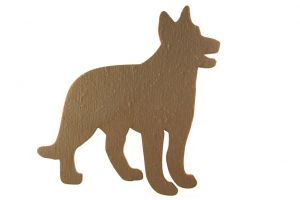 Pies z drewna,  Decoupage